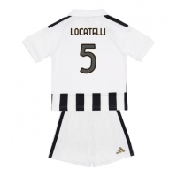 Camiseta Juventus Manuel Locatelli #5 Primera Equipación Replica 2026-27 para niños mangas cortas (+ Pantalones cortos)